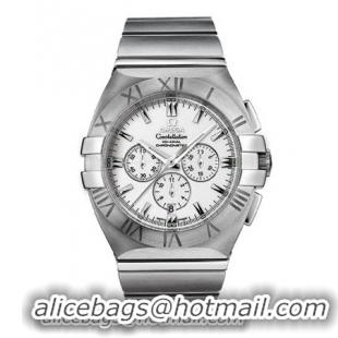 Omega Constellation Double Eagle Chrono Series Mens Stainless Steel Wristwatch-1514.20.00