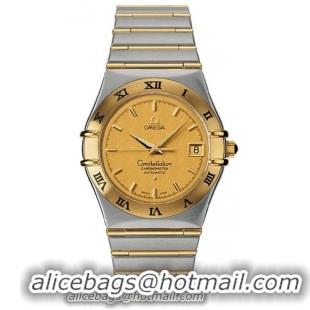 Omega Constellation Chronometer 18k Rose Gold Mens Automatic COSC Wristwatch 1202.10.00