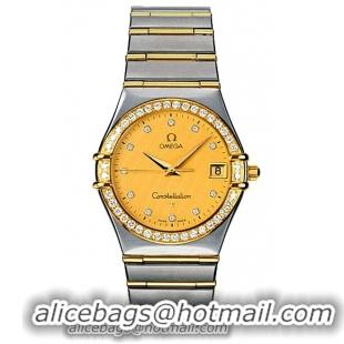 Omega Constellation Classic Series Mens Swiss Quartz Wristwatch-1217.15.00