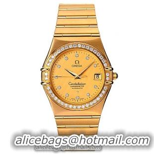 Omega Constellation Chronometer 18k Rose Gold Mens Automatic COSC Wristwatch 1107.15.00