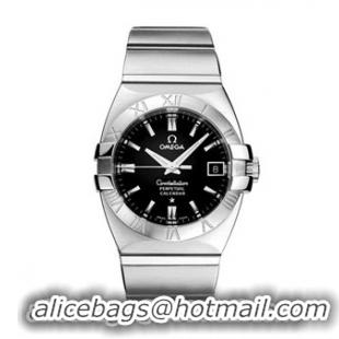 Omega Constellation Double Eagle Stainless Steel Mens Swiss Quartz Wristwatch 1511.51.00