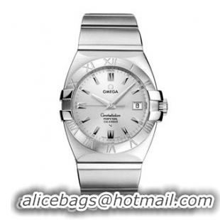 Omega Constellation Double Eagle Stainless Steel Mens Swiss Quartz Wristwatch 1511.30.00