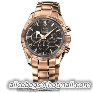 Omega Speedmaster Broad Arrow 18k Rose Gold Mens Automatic Co-axial Wristwatch 3159.50.00