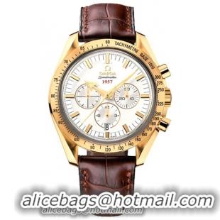 Omega Speedmaster Broad Arrow 18k Yellow Gold Mens Wristwatch 321.53.42.50.02.001