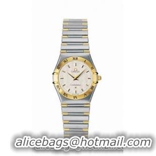 Omega Constellation 18kt Gold Mini Ladies Quartz Watch 1372.30.00