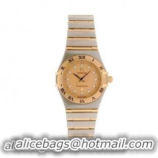 Omega Constellation Series 18kt Yellow Gold Mini Ladies Watch-1262.15.00