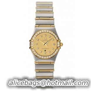 Omega Constellation 18kt Yellow Gold Mini Ladies Watch 1267.15.00