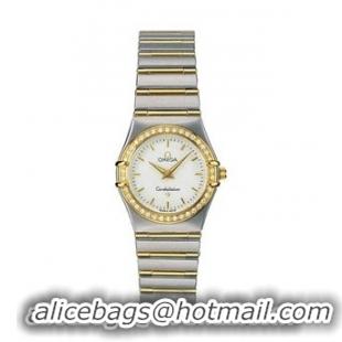 Omega Constellation 18kt Yellow Gold Mini Ladies Diamonds Watches 1277.30.00