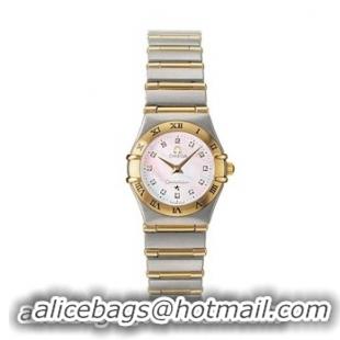 Omega Constellation 18kt Yellow Gold Mini Ladies Watch 1262.75.00