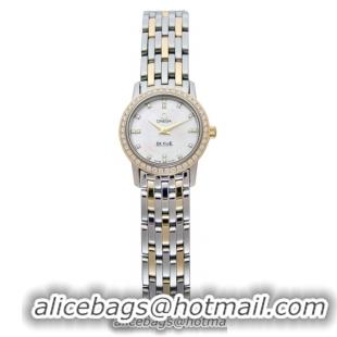 Omega DeVille Prestige Series Fashion Ladies Quartz Wristwatch 4375.75