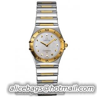 Omega Constellation 18kt Yellow Gold Mini Ladies Quartz Watch 1371.71.00