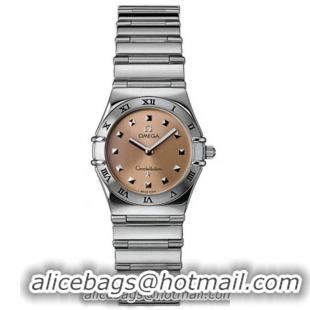 Omega Constellation Copper Dial Fashion Ladies Watch-15671.61