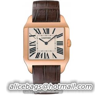 Cartier Santos Dumont 18k Rose Gold Mens Manual Wind Wristwatch-W2006951