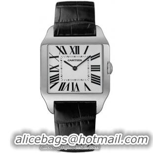 Cartier Santos Dumont 18k White Gold Mens Manual Wind Wristwatch-W2007051