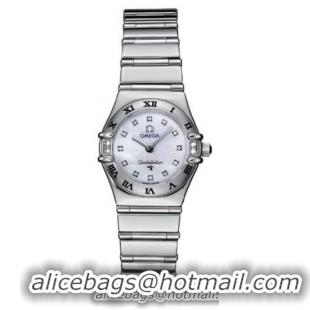 Omega Constellation Series Ladies Elegant Mini Diamond Watch 1566.76