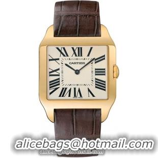 Cartier Santos Dumont 18k Yellow Gold Mens Manual Wind Wristwatch-W2008751