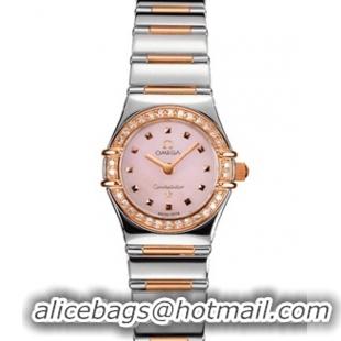 Omega Constellation 18kt Rose Gold Mini Ladies Diamond Watch 1368.73.00Omega Constellation 18kt Rose Gold Mini Ladies Di