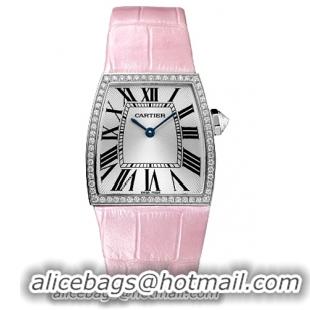 Cartier La Dona Series 18k White Gold Midsize Ladies Swiss Quartz Wristwatch-WE600151