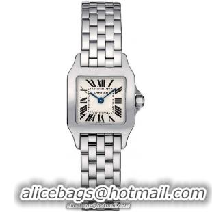 Cartier Santos Demoiselle Stainless Steel Ladies Swiss Quartz Wristwatch-W25064Z5