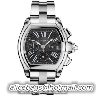 Cartier Roadster Chronograph Stainless Steel Mens Automatic Wristwatch-W62020X6