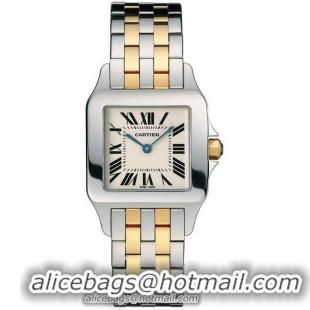 Cartier Santos Demoiselle Fashionable Ladies Swiss Quartz Wristwatch-W25066Z6