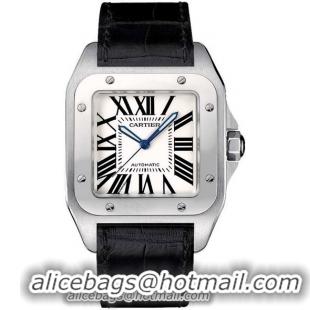 Cartier Santos 100 Fashionable Mens Automatic Wristwatch-W20073X8