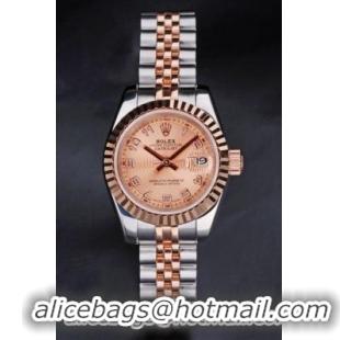 Rolex Datejust 18k Rose-Gold Plated Steel 25mm Watch-RD3754