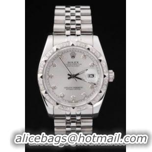 Rolex Datejust Diamond Bezel Stainless Steel Men Watch-RD2397