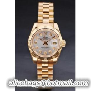 Rolex Datejust Golden Stainless Steel 25mm Watch-RD3783