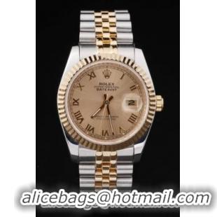 Rolex Datejust Golden Cutwork Surface Watch-RD2368