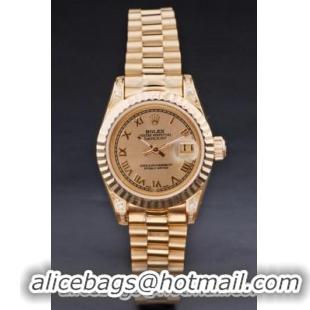 Rolex Datejust Golden Stainless Steel 25mm Watch-RD3785