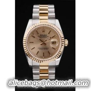 Rolex Datejust Golden Surface Stainless Steel Men Watch-RD2406