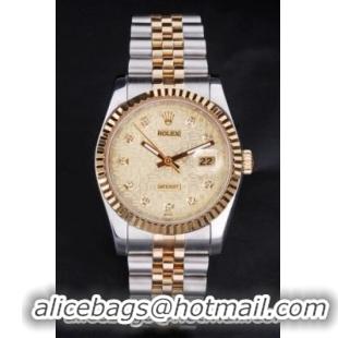 Rolex Datejust Golden Surface Stainless Steel Watch-RD3793