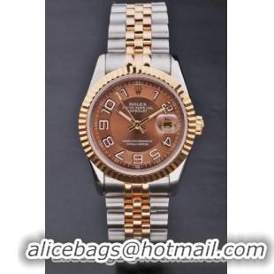 Rolex Datejust Rose Gold Stainless Steel Watch-RD3813