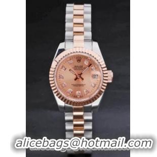 Rolex Datejust Rose Gold Surface 25mm Watch-RD3760