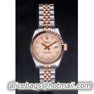 Rolex Datejust Rose Gold Surface 25mm Watch-RD3764