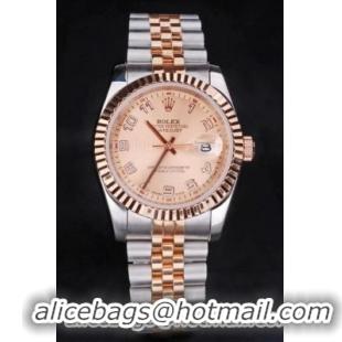 Rolex Datejust Rose Gold Surface Men Watch-RD3859