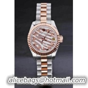 Rolex Datejust Rose Gold Stainless Steel 25mm Watch-RD3761