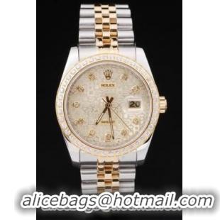 Rolex Datejust Stainless Steel Diamond Cutwork Watch-RD2388