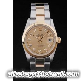 Rolex Datejust Stainless Steel Golden Watch-RD3872