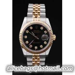 Rolex Datejust Stainless Steel Black Surface Watch-RD2378