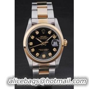 Rolex Datejust Stainless Steel Black Surface Watch-RD3870