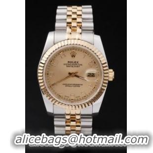 Rolex Datejust Swiss Mechanism Golden Surface Watch-RD2377