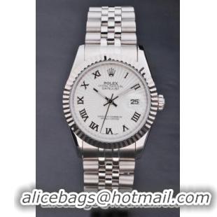 Rolex Datejust White Stainless Steel Watch-RD3812