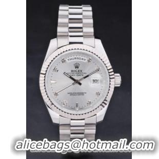 Rolex Day-Date Men stainless Steel Crown Watch-RD2884