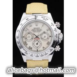 Rolex Daytona Mechanism White 38mm Women Watch-RD4050