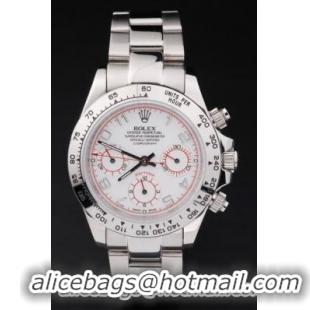 Rolex Daytona Mechanism White Stainless Steel Watch-RD4029