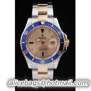 Rolex Submariner Mechanism Blue&Golden Cutwork Watch-RS4049