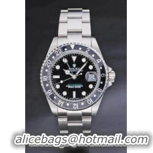 Rolex GMT-Master II Black Stainless Steel Men Watch-RM3904