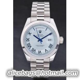 Rolex Day-Date White Stainless Steel Watch-RD2877